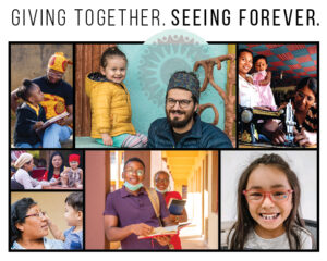 Giving Together, Seeing Forever image collage - World Sight Day Challenge 2023